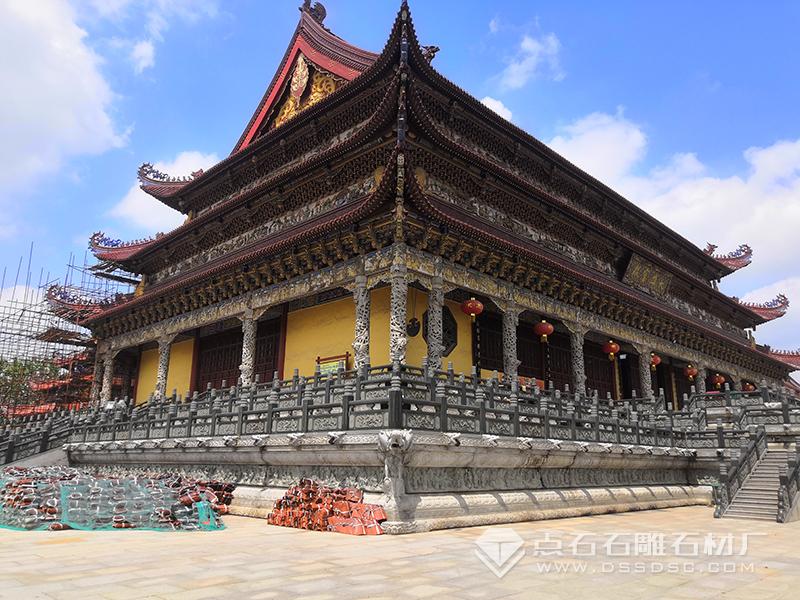 寺院,寺庙青石花岗岩栏杆